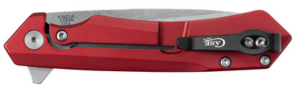 W.R. Case XX Knives Kinzua U.S. Flag 10804 Red Aluminum S35VN Steel Pocket Knife