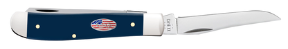 W.R. Case XX Knives Mini Trapper USA Navy Blue Synthetic 10856 Stainless Pocket Knife