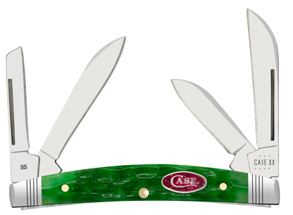 Case XX™ Knives Magician's Small Congress 10932 Green Red Bone Stainless Pocket Knife