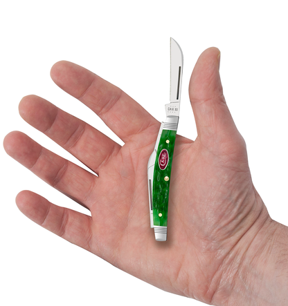 Case XX™ Knives Magician's Small Congress 10932 Green Red Bone Stainless Pocket Knife