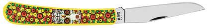 Case XX™ Knives Canvas Series Sugar Skull 10946 Trapper Stainless Pocket Knife