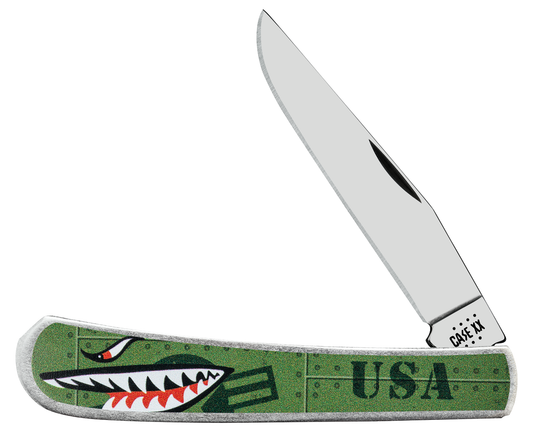 Case XX™ Knives Canvas Series Nose Art Half Trapper 10958 Stainless Pocket Knife