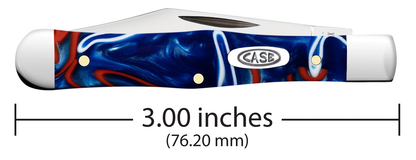 Case XX™ Knives Swell Center Jack 11220 Patriotic Kirinite Stainless Pocket Knife