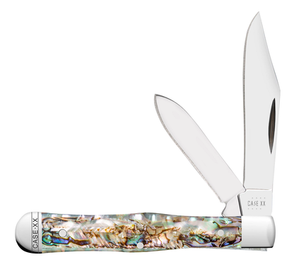 W.R. Case XX Knives Swell Center Jack 12024 Abalone Stainless Pocket Knife