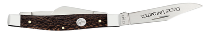 W.R. Case XX Knives Ducks Unlimited Black Sycamore Wood Medium Stockman 17531 Tru-Sharp Stainless Steel Pocket Knife