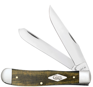 W.R. Case XX Knives Trapper Green & Black Micarta 23470 Stainless Pocket Knife