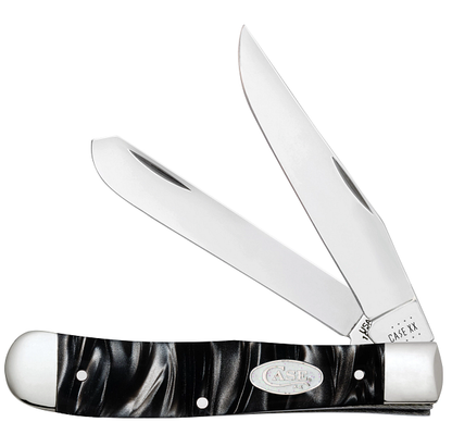 Case XX™ Knives Trapper Black Pearl Kirinite White SparXX™ Knives 23670 Stainless Pocket Knife