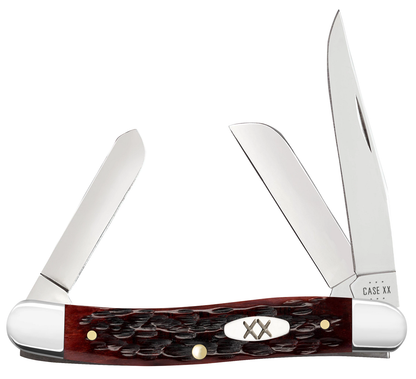 Case XX™ Knives Medium Stockman 25132 Jig Mahogany Bone Carbon Steel Pocket Knife