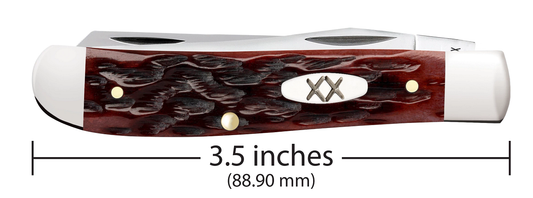 Case XX™ Knives Mini Trapper 25133 Jig Mahogany Bone Carbon Steel Pocket Knife