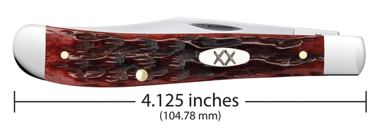 Case XX™ Knives Slimline Trapper 25135 Mahogany Bone Carbon Steel Pocket Knife