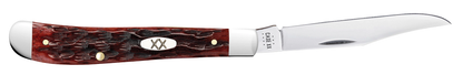 Case XX™ Knives Slimline Trapper 25135 Mahogany Bone Carbon Steel Pocket Knife