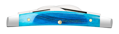 W.R. Case XX Knives Small Congress Caribbean Blue Bone 25586 Stainless Pocket Knife