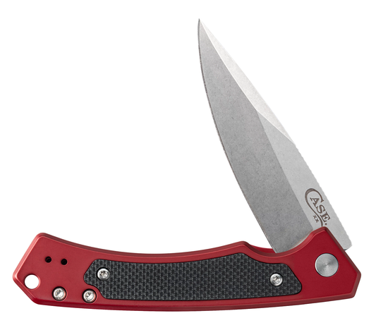 W.R. Case XX Knives Marilla Frame Lock 25881 S35VN Stainless Steel & Red Aluminum Pocket Knife