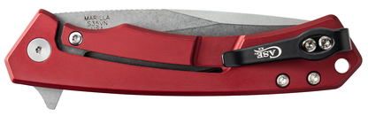 W.R. Case XX Knives Marilla Frame Lock 25881 S35VN Stainless Steel & Red Aluminum Pocket Knife