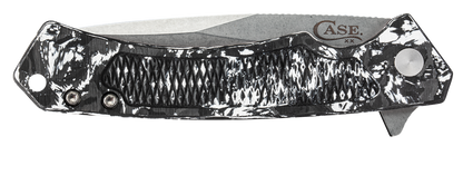 W.R. Case XX Knives Marilla Frame Lock 25894 Black & White Carbon Fiber S35VN Pocket Knife