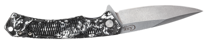 W.R. Case XX Knives Marilla Frame Lock 25894 Black & White Carbon Fiber S35VN Pocket Knife