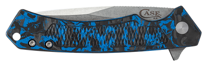 W.R. Case XX Knives Marilla Frame Lock 25895 Blue Carbon Fiber & S35VN Stainless Pocket Knife