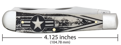 W.R. Case XX Knives U.S. Air Force Trapper Natural Bone 32406 Stainless