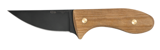 W.R. Case XX Knives Sasquatch Skinner Tan Micarta & Caswell Carbon Steel 35102 Fixed Blade
