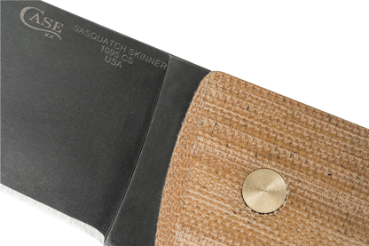 W.R. Case XX Knives Sasquatch Skinner Tan Micarta & Caswell Carbon Steel 35102 Fixed Blade