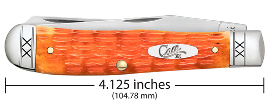 Case XX™ Knives Trapper 35810 Crandall Jigged Cayenne Bone Stainless Pocket Knife