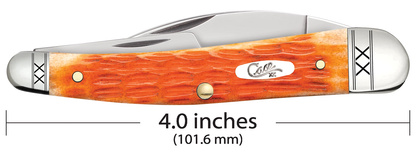 Case XX™ Knives Seahorse Whittler 35813 Crandall Jig Cayenne Bone Stainless Pocket Knife