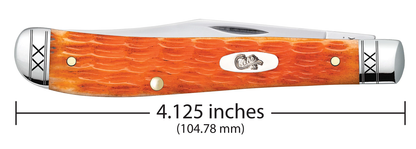 Case XX™ Knives Slimline Trapper 35814 Crandall Jig Cayenne Bone Stainless Pocket Knife