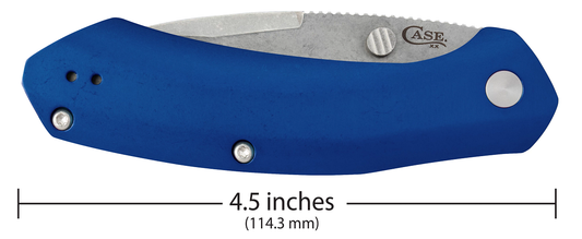 W.R. Case XX Knives Westline Liner Lock 36552 Blue Aluminum & S35VN Pocket Knife