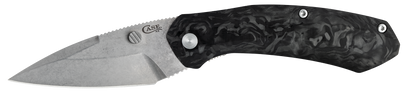 W.R. Case XX Knives Westline Liner Lock 36554 Black Marble Carbon Fiber S35VN Pocket Knife