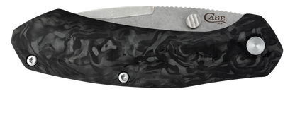 W.R. Case XX Knives Westline Liner Lock 36554 Black Marble Carbon Fiber S35VN Pocket Knife