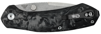 W.R. Case XX Knives Westline Liner Lock 36554 Black Marble Carbon Fiber S35VN Pocket Knife