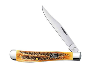W.R. Case XX Knives Slimline Trapper 6.5 BoneStag 39879 Stainless Pocket Knife