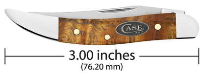 Case XX™ Knives Yellow Curly Oak Wood Toothpick Stainless 47125 Pocket Knife