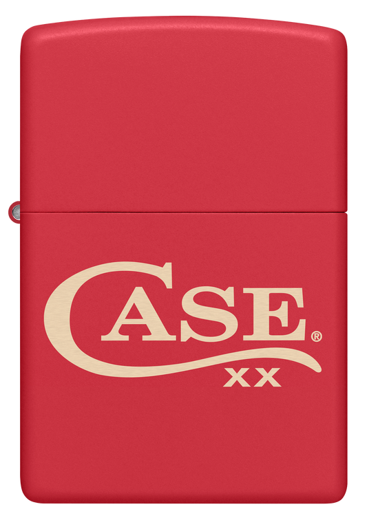W.R. Case & Sons Cutlery Co.™ 50266 Knife Red Matte Finish Brass Zippo Lighter