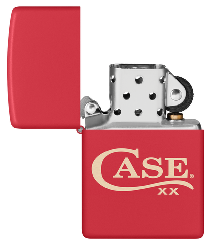 W.R. Case & Sons Cutlery Co.™ 50266 Knife Red Matte Finish Brass Zippo Lighter