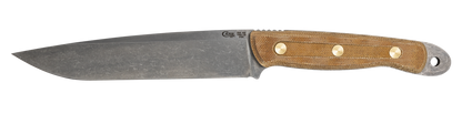 W.R. Case XX Knives RW100 Roland Welker Tan Micarta Carbon Steel 50628 Fixed Blade