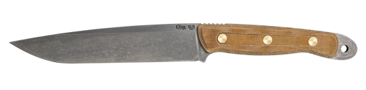 W.R. Case XX Knives RW100 Roland Welker Tan Micarta Carbon Steel 50628 Fixed Blade