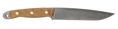 W.R. Case XX Knives RW100 Roland Welker Tan Micarta Carbon Steel 50628 Fixed Blade