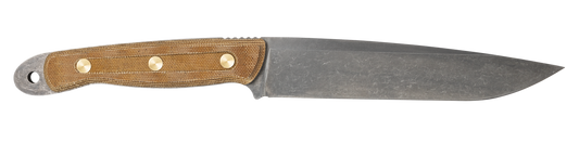 W.R. Case XX Knives RW100 Roland Welker Tan Micarta Carbon Steel 50628 Fixed Blade