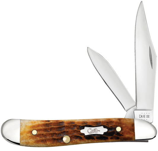 Case XX™ Knives Peanut 52828 Jigged Antique Bone Stainless Pocket Knife