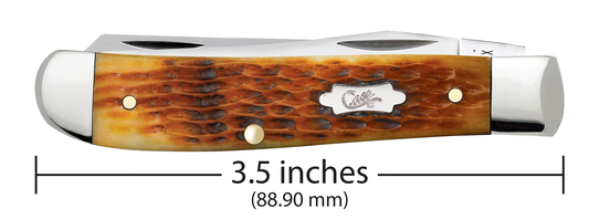 Case XX™ Knives Mini Trapper 52830 Jigged Antique Bone Stainless Pocket Knife