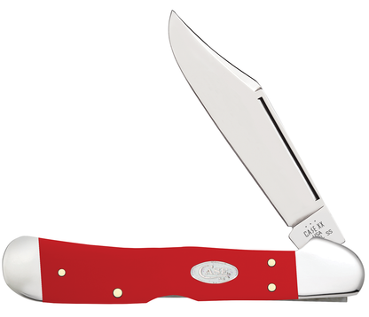 W.R. Case XX Knives Copperlock 56984 White SparXX Knives Red Delrin Stainless Steel Pocket Knife