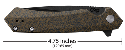 W.R. Case XX Knives 2023 Shot Show Kinzua Frame Lock 64634 Brown Speckle Aluminum S35VN Pocket Knife