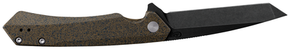 W.R. Case XX Knives 2023 Shot Show Kinzua Frame Lock 64634 Brown Speckle Aluminum S35VN Pocket Knife
