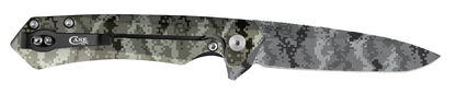 W.R. Case XX Knives 2023 Shot Show Kinzua Frame Lock 64635 OD Green Camo Aluminum S35VN Pocket Knife