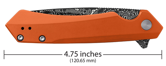 W.R. Case XX Knives 2023 Shot Show Kinzua Frame Lock 64644 Orange Aluminum & DLC S35VN Pocket Knife