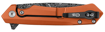 W.R. Case XX Knives 2023 Shot Show Kinzua Frame Lock 64644 Orange Aluminum & DLC S35VN Pocket Knife