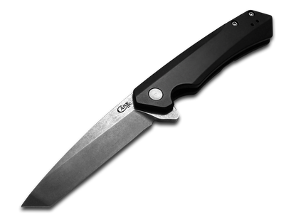 W.R. Case XX Knives Kinzua Frame 64673 Lock Black Aluminum CPM-20CV Stainless Tanto Pocket Knife