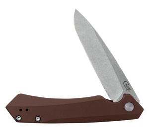 W.R. Case XX Knives Kinzua 64692 Frame Lock S35VN Steel & Brown Aluminum Pocket Knife