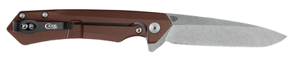 Case XX™ Knives Kinzua 64692 Frame Lock S35VN Steel Brown Aluminum Pocket Knife